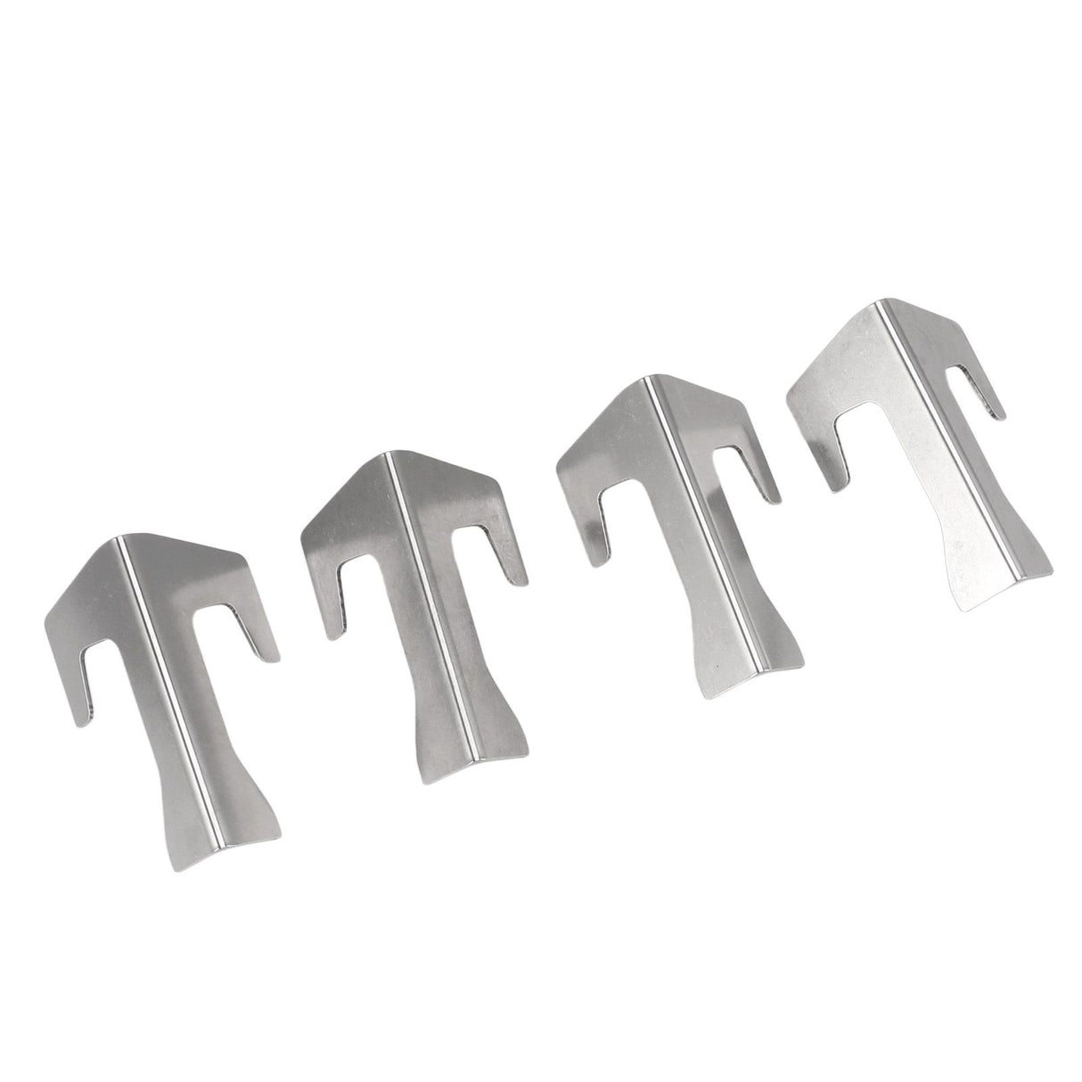 4 PCS Grill Heat Plate Spacers Easy To Install Rustproof Universal Stainless Steel Grill Flame Tamers Burner Covers
