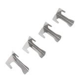4 PCS Grill Heat Plate Spacers Easy To Install Rustproof Universal Stainless Steel Grill Flame Tamers Burner Covers - Rear View