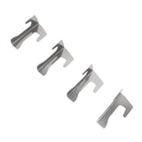 4 PCS Grill Heat Plate Spacers Easy To Install Rustproof Universal Stainless Steel Grill Flame Tamers Burner Covers