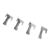 4 PCS Grill Heat Plate Spacers Easy To Install Rustproof Universal Stainless Steel Grill Flame Tamers Burner Covers - Low Angle