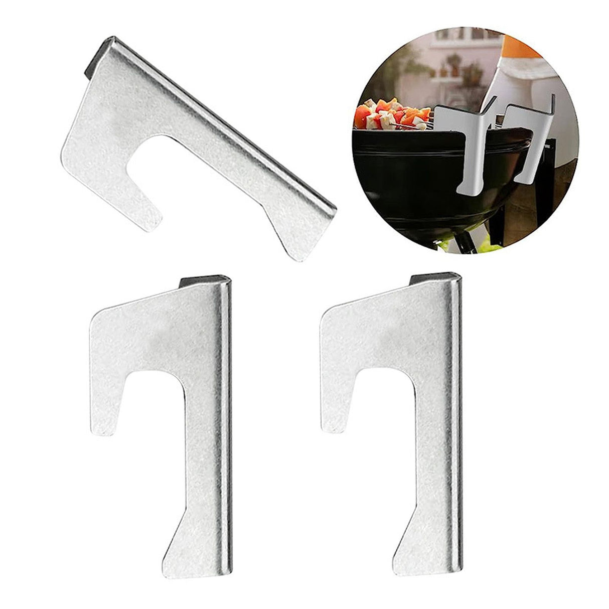4 PCS Grill Heat Plate Spacers Easy To Install Rustproof Universal Stainless Steel Grill Flame Tamers Burner Covers