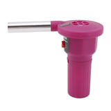 Portable Battery Powered BBQ Fan Air Blower Handheld Barbecue Fan Air Blower for Outdoor Camping Picnic Charcoal Grill Barbecue FD312A 1.5V Purple