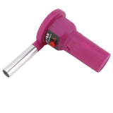 Portable Battery Powered BBQ Fan Air Blower Handheld Barbecue Fan Air Blower for Outdoor Camping Picnic Charcoal Grill Barbecue FD312A 1.5V Purple