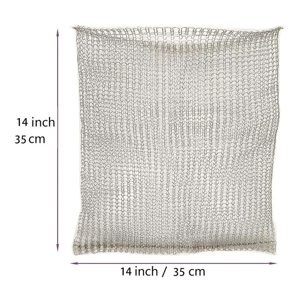 Plant Root Guard Gopher Proof Wire Basket Mole Vole Mesh Wire Basket Underground Stainless Steel Wire Mesh Bag for Plants Root Protection 14x14 Inch