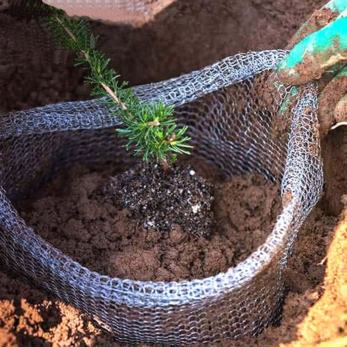 Plant Root Guard Gopher Proof Wire Basket Mole Vole Mesh Wire Basket Underground Stainless Steel Wire Mesh Bag for Plants Root Protection 14x14 Inch