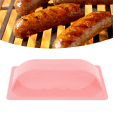 Hot Dog Slicing Tool Easy To Clean Plastic Sausage Cutter for BBQ Outdoor Camping Grill Pink