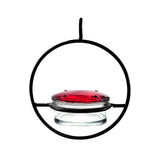 Beautiful Circular Hanging Hummingbird Feeder Outdoor Hanging Humming Bird Feeder 1pc - Top-Down View
