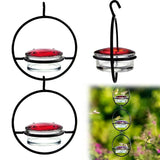 Beautiful Circular Hanging Hummingbird Feeder Outdoor Hanging Humming Bird Feeder 1pc