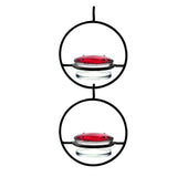Beautiful Circular Hanging Hummingbird Feeder Outdoor Hanging Humming Bird Feeder 2pc