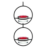 Beautiful Circular Hanging Hummingbird Feeder Outdoor Hanging Humming Bird Feeder 2pc