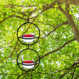 Beautiful Circular Hanging Hummingbird Feeder Outdoor Hanging Humming Bird Feeder 2pc