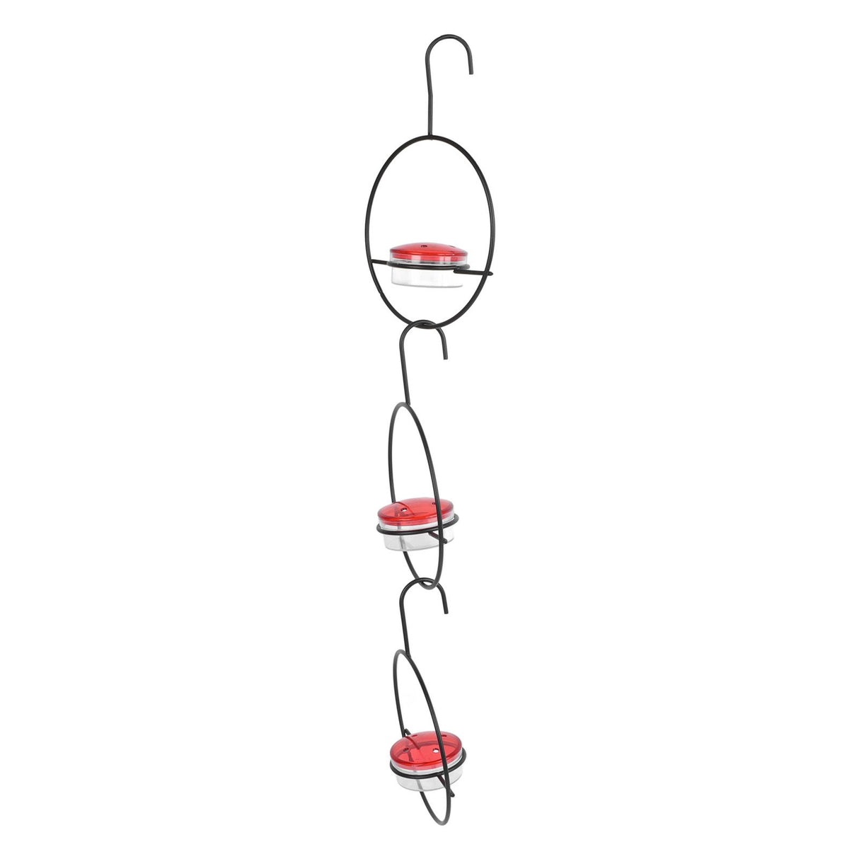 3 Pcs Hummingbird Feeder Metal Hanging Bird Feeder for Outdoor Garden Backyard Terrace