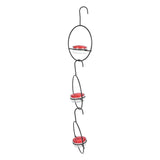 3 Pcs Hummingbird Feeder Metal Hanging Bird Feeder for Outdoor Garden Backyard Terrace - Front View