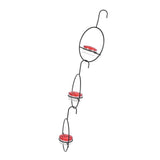 3 Pcs Hummingbird Feeder Metal Hanging Bird Feeder for Outdoor Garden Backyard Terrace