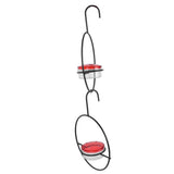 3 Pcs Hummingbird Feeder Metal Hanging Bird Feeder for Outdoor Garden Backyard Terrace