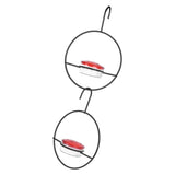 3 Pcs Hummingbird Feeder Metal Hanging Bird Feeder for Outdoor Garden Backyard Terrace