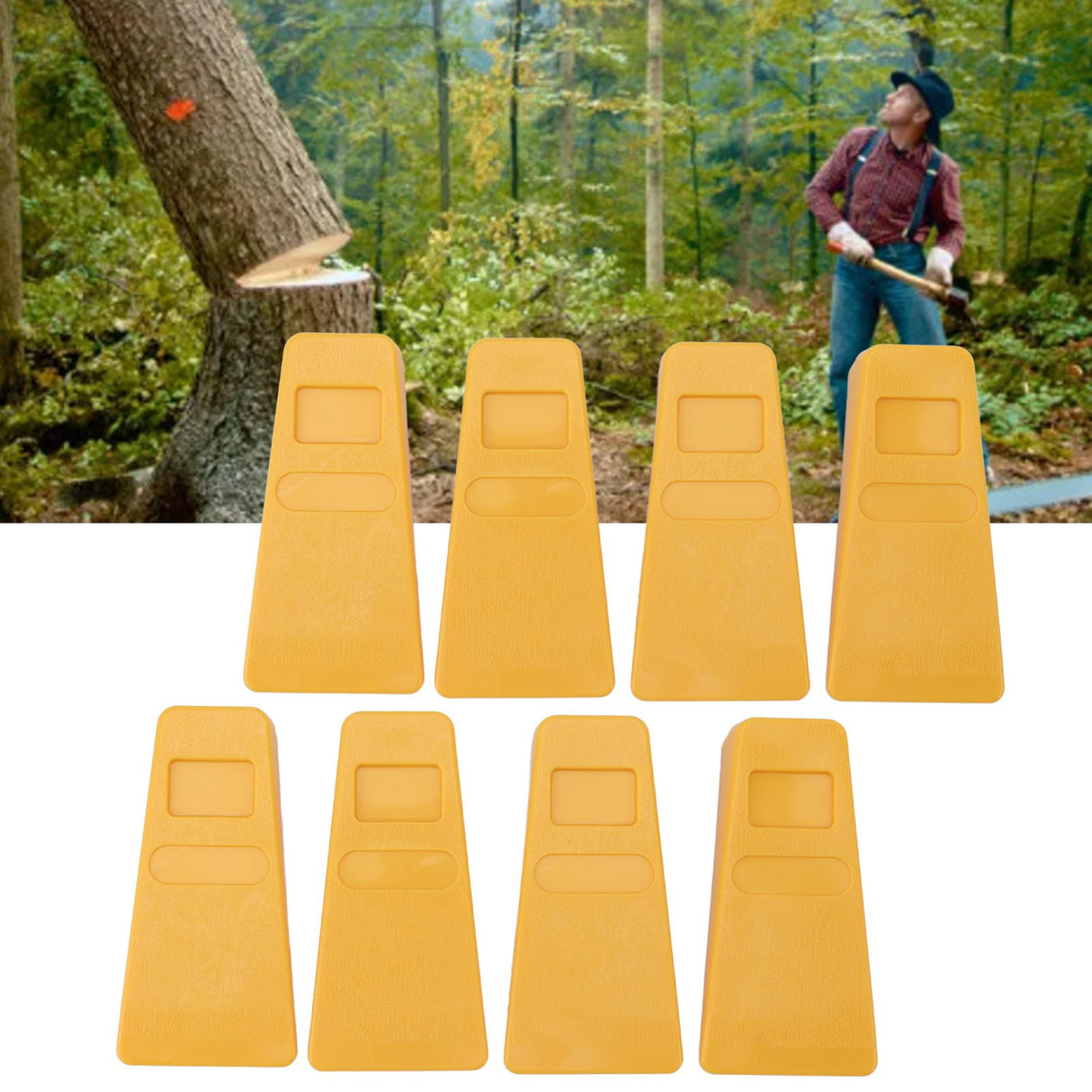 8PCS Cutting Wedges Plastic Chainsaw Wedges 5.5in Logging Wedges for Tree Cutting Falling Bucking