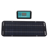 20W Solar Panel Black Solar Cell with Waterproof MPPT Controller for RV Home Vehicle Travel Camping - Extra Image