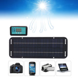 20W Solar Panel Black Solar Cell with Waterproof MPPT Controller for RV Home Vehicle Travel Camping