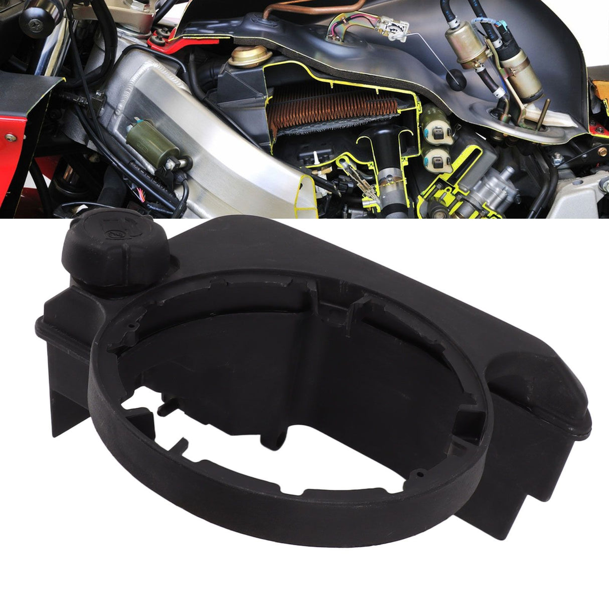 Gas Fuel Tank with Cap Compatible with 699374 Engines 494213 495224 499618 693377