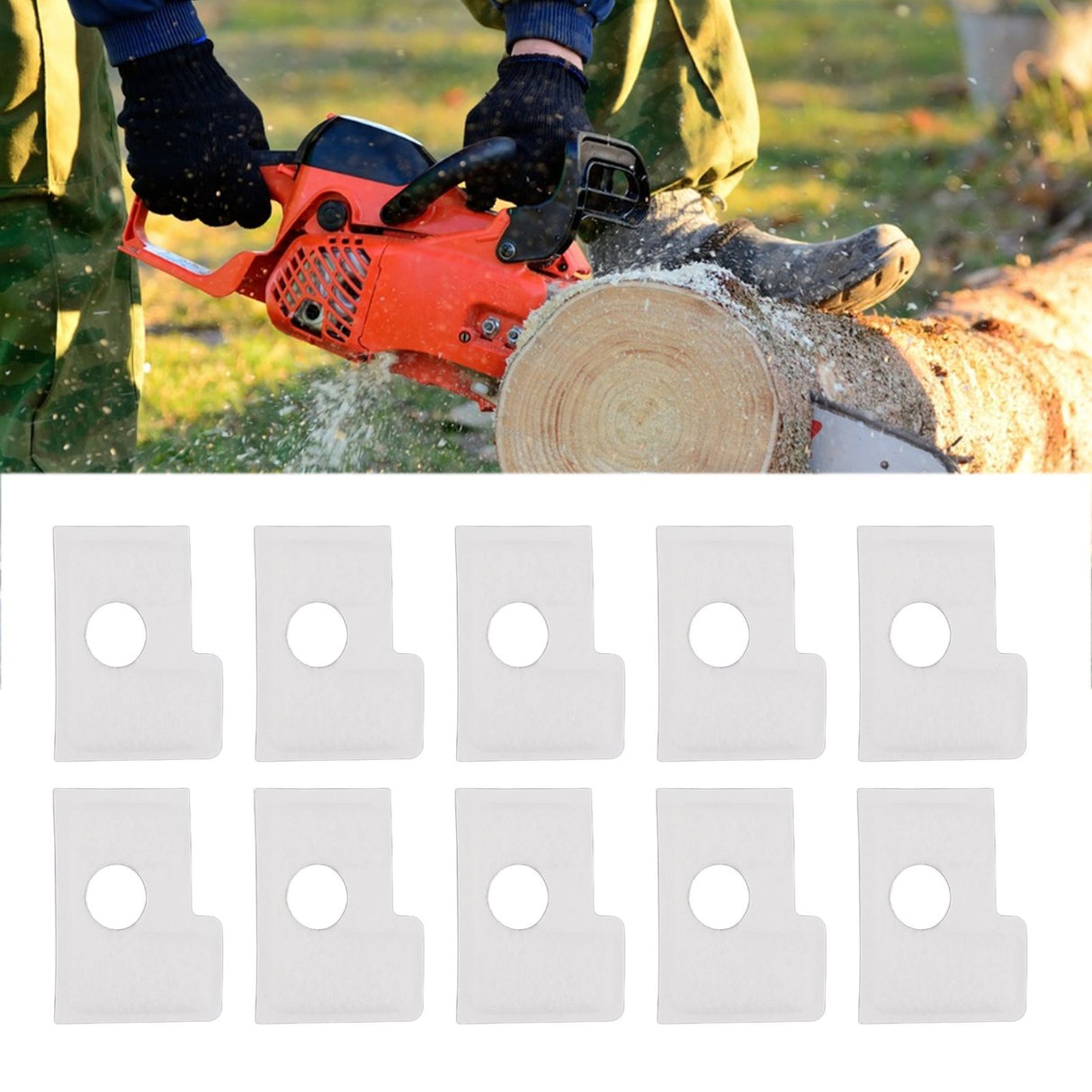 10pcs MS180 MS170 Air Filter for MS 170 MS 180 017 018 Chainsaw Parts Chainsaw Air Filter Dual Layer