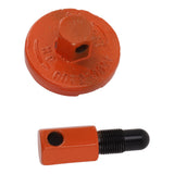 Chainsaw Coupling Removal Tools Piston Stop Flywheel Disassembly Part Dismount Tool Yellow - Front View