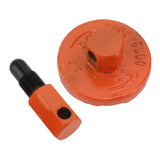 Chainsaw Coupling Removal Tools Piston Stop Flywheel Disassembly Part Dismount Tool Yellow - Top-Down View