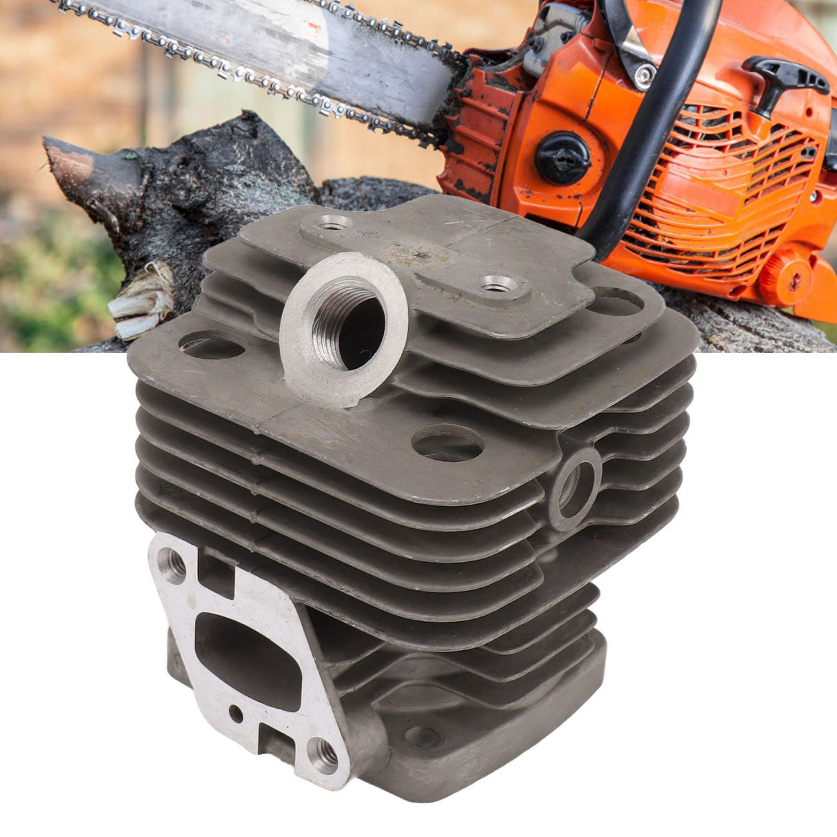 Cylinder Piston Assembly Kit Aluminum Alloy 38mm Electric Chainsaw Cylinder Piston Replace Part for SRM 350ES SRM 3605 RM 350