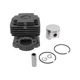 Cylinder Piston Kit 45mm Aluminum Simple Operation High Hardness Cylinder Piston Assembly for 753 753T for EFCO 8530 Chainsaw - Low Angle
