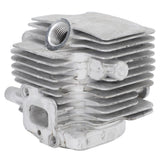 Cylinder Piston Assembly Kit Aluminum Alloy 34mm Cylinder Piston Replacement Part for G26L 226 Chainsaw - Close-Up Angle