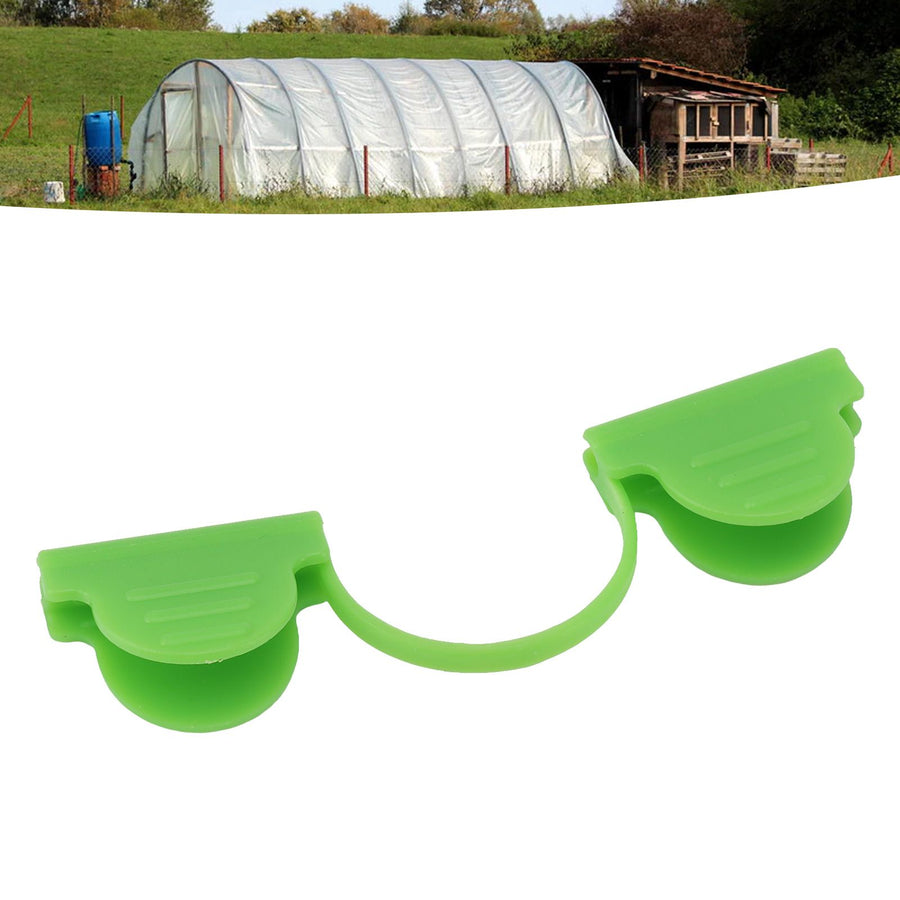 100PCS Greenhouse Arch Frame Double Head Plastic Clip Heating Press Film Clip Clamp 5mm