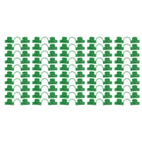 50Pcs Greenhouse Clamp PE Plastic 2 Head Plant Film Clamp Soil Sheet Clip for Horticulture 16mm / 0.63in