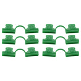 50Pcs Greenhouse Clamp PE Plastic 2 Head Plant Film Clamp Soil Sheet Clip for Horticulture 16mm / 0.63in