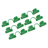 50Pcs Greenhouse Clamp PE Plastic 2 Head Plant Film Clamp Soil Sheet Clip for Horticulture 16mm / 0.63in