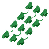50Pcs Greenhouse Clamp PE Plastic 2 Head Plant Film Clamp Soil Sheet Clip for Horticulture 16mm / 0.63in