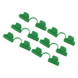 50Pcs Greenhouse Clamp PE Plastic 2 Head Plant Film Clamp Soil Sheet Clip for Horticulture 16mm / 0.63in - Extra Image