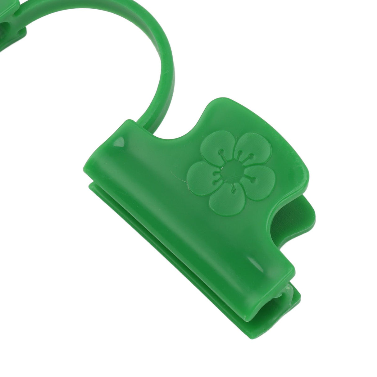 50Pcs Greenhouse Clamp PE Plastic 2 Head Plant Film Clamp Soil Sheet Clip for Horticulture 16mm / 0.63in