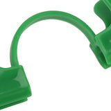 50Pcs Greenhouse Clamp PE Plastic 2 Head Plant Film Clamp Soil Sheet Clip for Horticulture 16mm / 0.63in