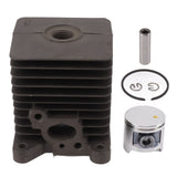 Cylinder Piston Assembly Kit 33.5mm Aluminum Alloy Trimmer Cylinder Piston Replacement for Homelite S25 Garden Tools Spare Parts