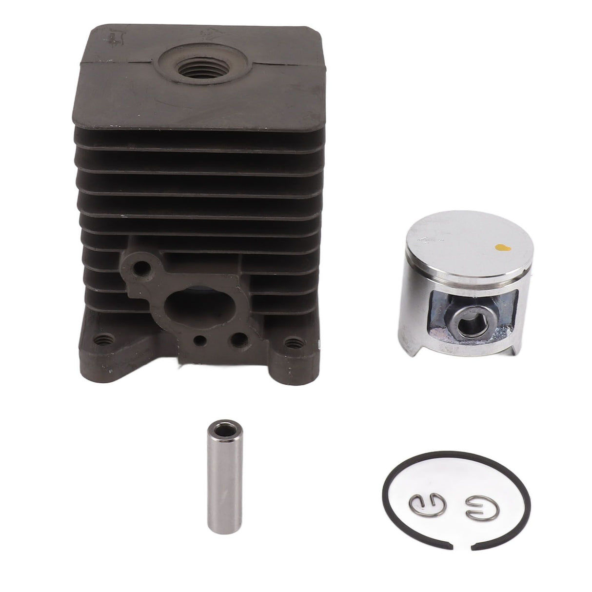 Cylinder Piston Assembly Kit 33.5mm Aluminum Alloy Trimmer Cylinder Piston Replacement for Homelite S25 Garden Tools Spare Parts