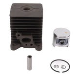 Cylinder Piston Assembly Kit 33.5mm Aluminum Alloy Trimmer Cylinder Piston Replacement for Homelite S25 Garden Tools Spare Parts