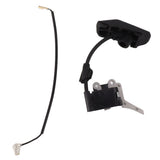 TJ53 Ignition Coil Steel Rubber Fine Crafted Ignition Coil Part for Lawn Mower Replacement - 45-Degree Angle