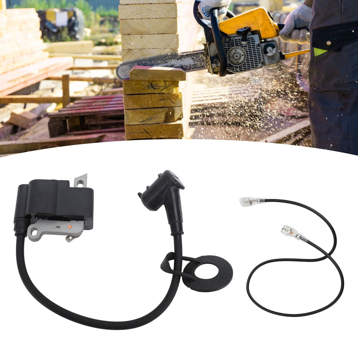 Ignition Coil Fit for MS661 MS661C 1144 400 1301 Chainsaw Ignition Coil Module Accessories