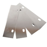 4PCS Grill Scraper Blades Stainless Steel Heavy Duty Griddle Scraper Replacement Blade Accessories for Outdoor BBQ Grill Cleaning Tools - Side View
