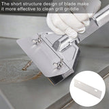 4PCS Grill Scraper Blades Stainless Steel Heavy Duty Griddle Scraper Replacement Blade Accessories for Outdoor BBQ Grill Cleaning Tools