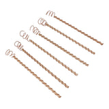 6PCS Electroculture Stakes Stable Support Garden Antenna Copper Coil for Growing Garden Plants Fruits Vegetables