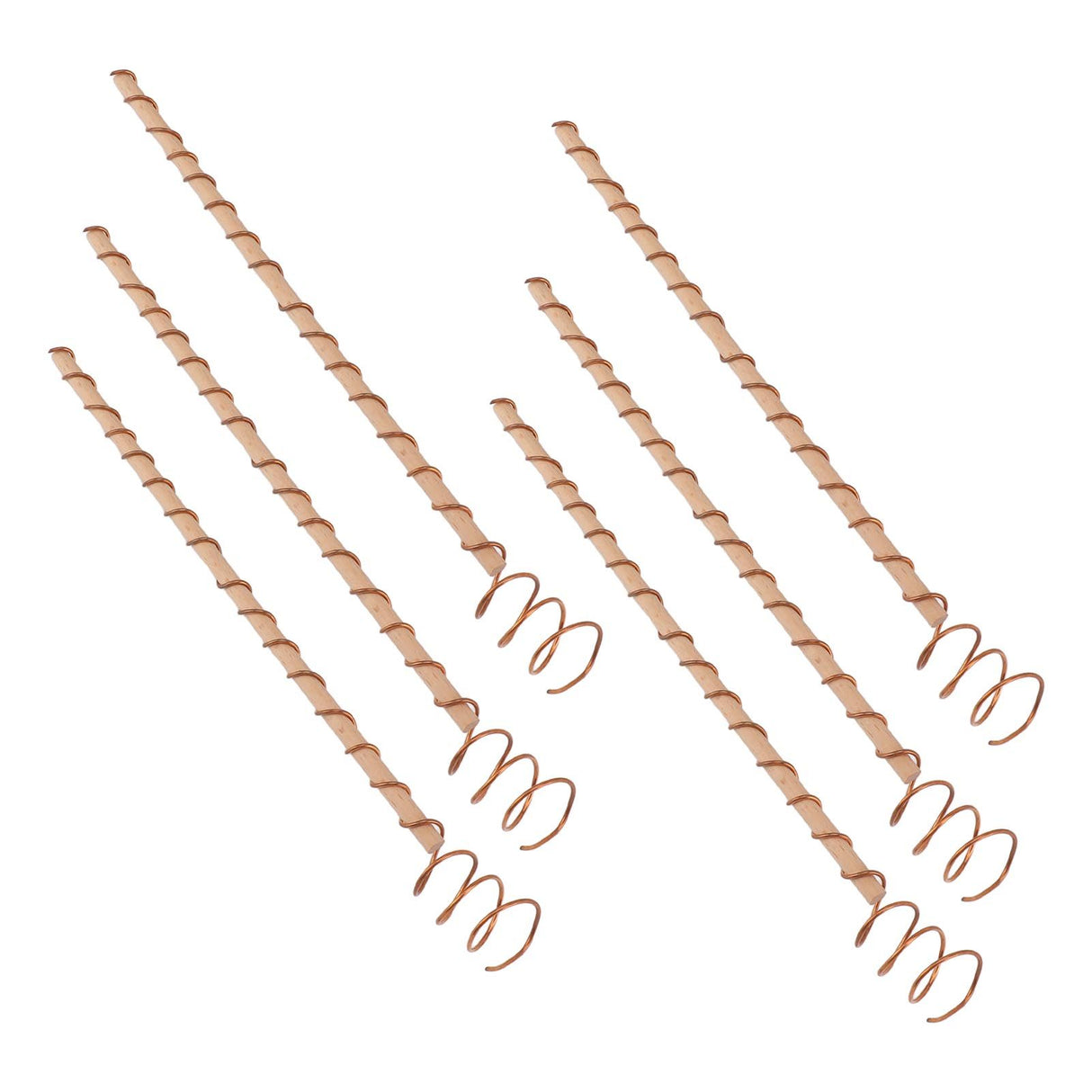 6PCS Electroculture Stakes Stable Support Garden Antenna Copper Coil for Growing Garden Plants Fruits Vegetables