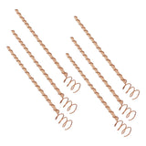 6PCS Electroculture Stakes Stable Support Garden Antenna Copper Coil for Growing Garden Plants Fruits Vegetables