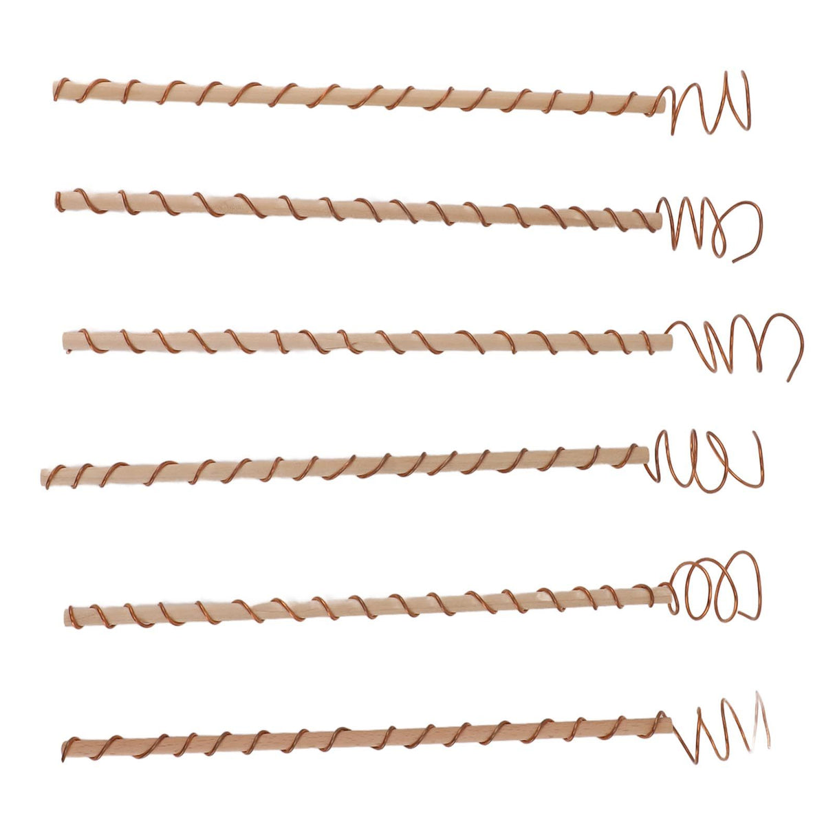 6PCS Electroculture Stakes Stable Support Garden Antenna Copper Coil for Growing Garden Plants Fruits Vegetables