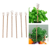 6PCS Electroculture Stakes Stable Support Garden Antenna Copper Coil for Growing Garden Plants Fruits Vegetables